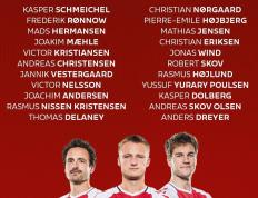 爱球网-丹麦欧洲杯名单-埃里克森领衔，舒梅切尔-霍伊伦在列